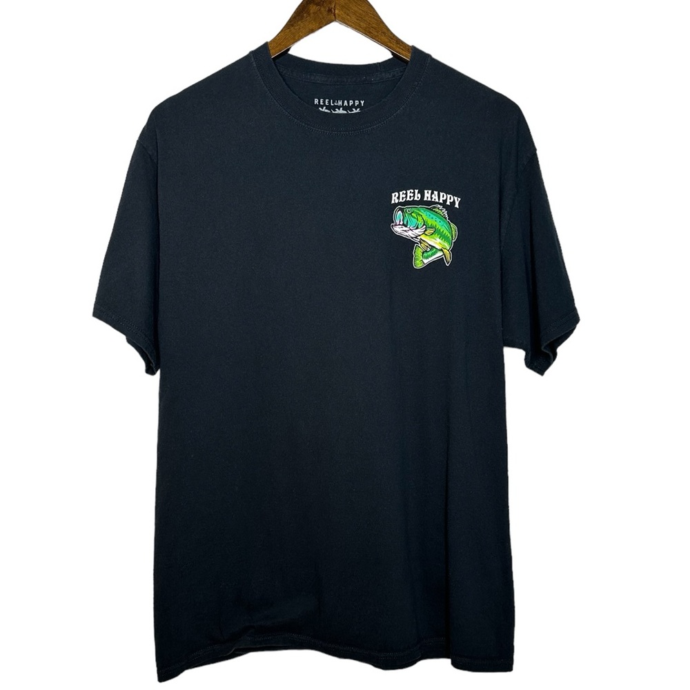 Reel Happy Men’s Large T-shirt